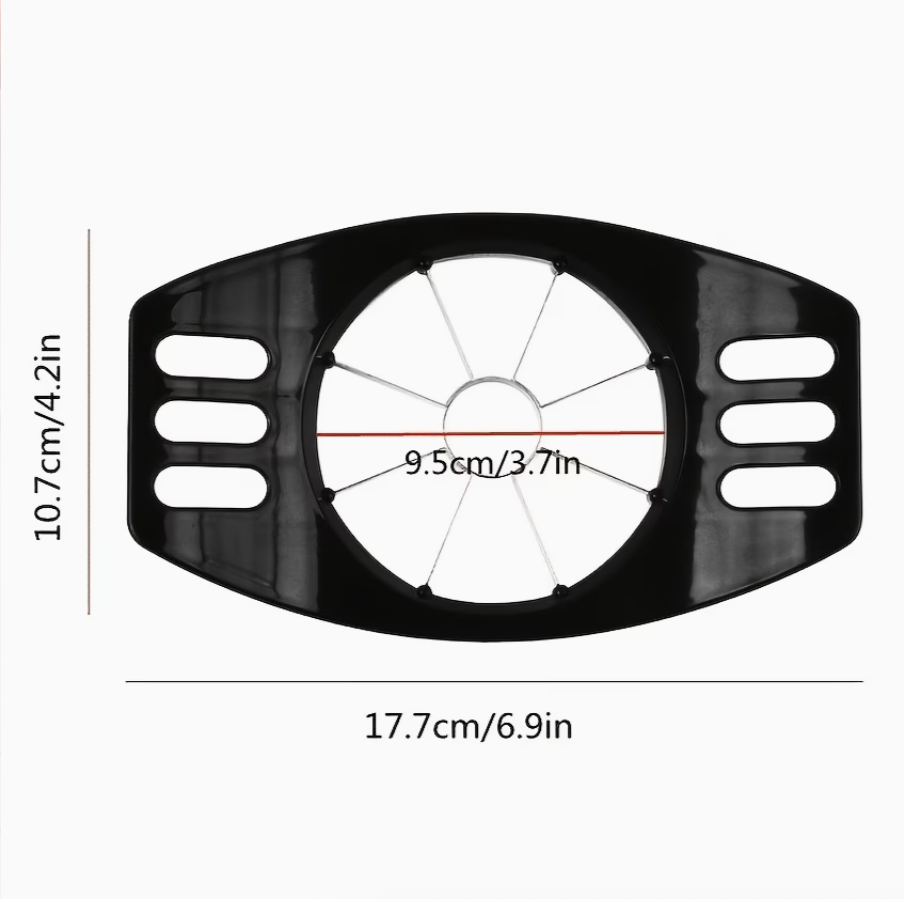 Stainless Steel 1pc Apple Slicer, Manual Round Blade Fruit Cutter, No Power Supply Needed, Kitchen Gadget for Easy Apple Slicing, Quick Slicing Tool|Circular Blade Arrangement|Robust Handle Construction, Fruit Slicer - Image 4