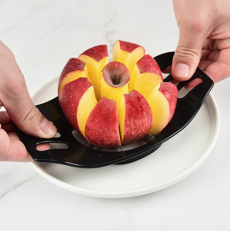 Stainless Steel 1pc Apple Slicer, Manual Round Blade Fruit Cutter, No Power Supply Needed, Kitchen Gadget for Easy Apple Slicing, Quick Slicing Tool|Circular Blade Arrangement|Robust Handle Construction, Fruit Slicer - Image 6