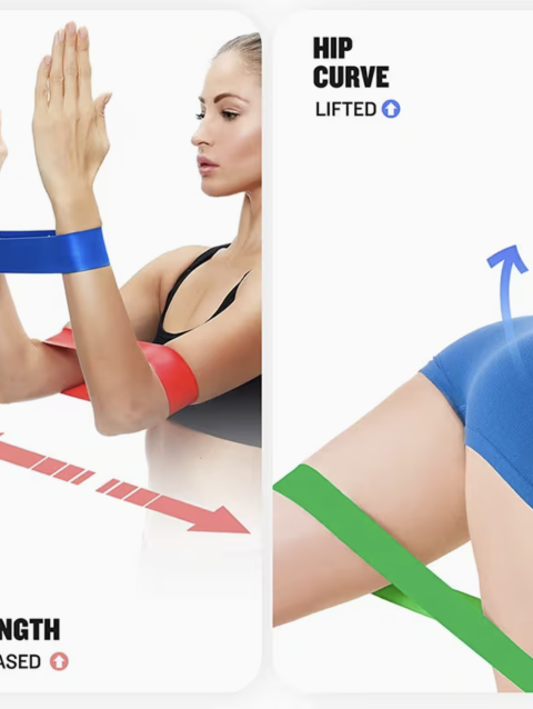 Yoga Resistance Rubber Band – Level 5 Fitness Band for Strength, Pilates & Full-Body Training