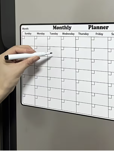 Reusable Magnetic Recordable Calendar – Your Ultimate Monthly Planner & Organizer
