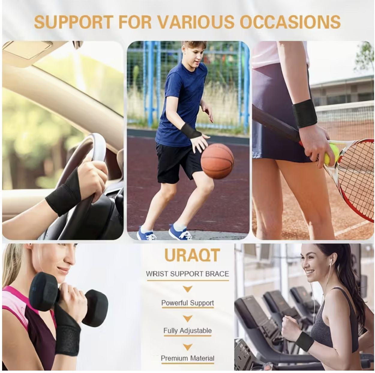 1pcs Professional Compression Lifting Wristbands – Support, Warmth & Performance - Image 5