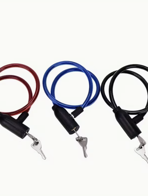 Secure Guard Anti-Theft Cable Lock – Protect Your Bike, Motorbike & Scooter